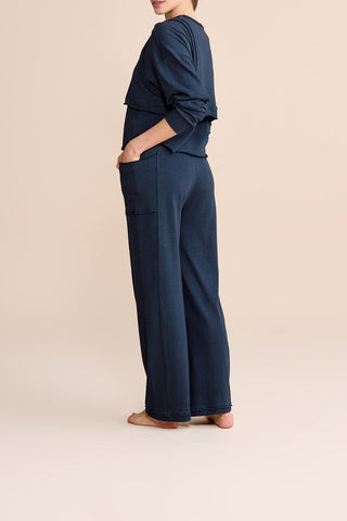 Slow Knit Straight-Leg Pants